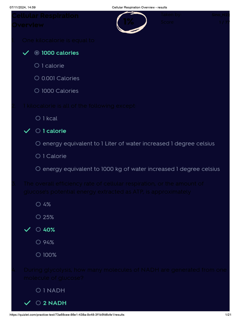 Cellular Respiration Overview Pdf Cellular Respiration Adenosine