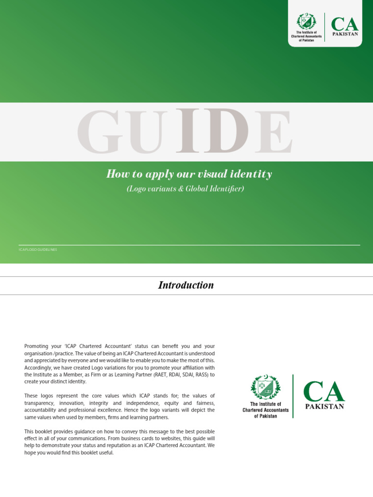 ICAP Logo Usage and Guidelines | PDF