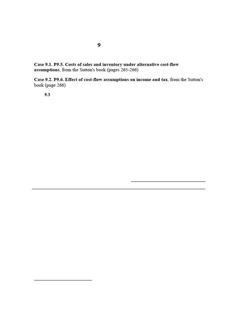 PA. Lesson 9 | PDF | Cost Of Goods Sold | Inventory