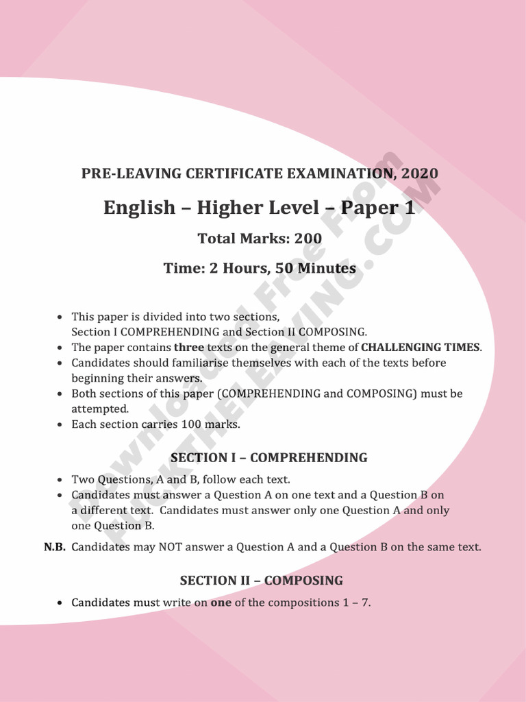 English p1 | PDF