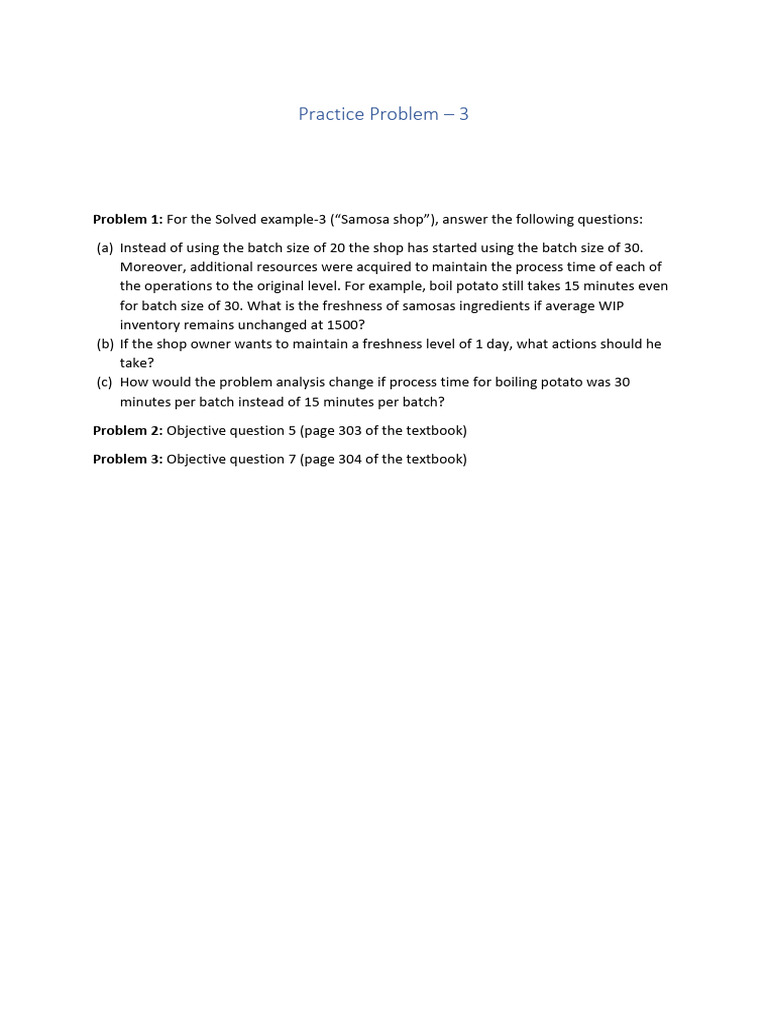 Practice Problem 3 | PDF