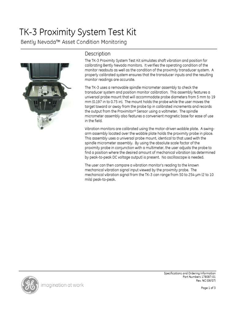 TK-3 Proximity System Test Kit Overview | PDF | Electrical Engineering ...