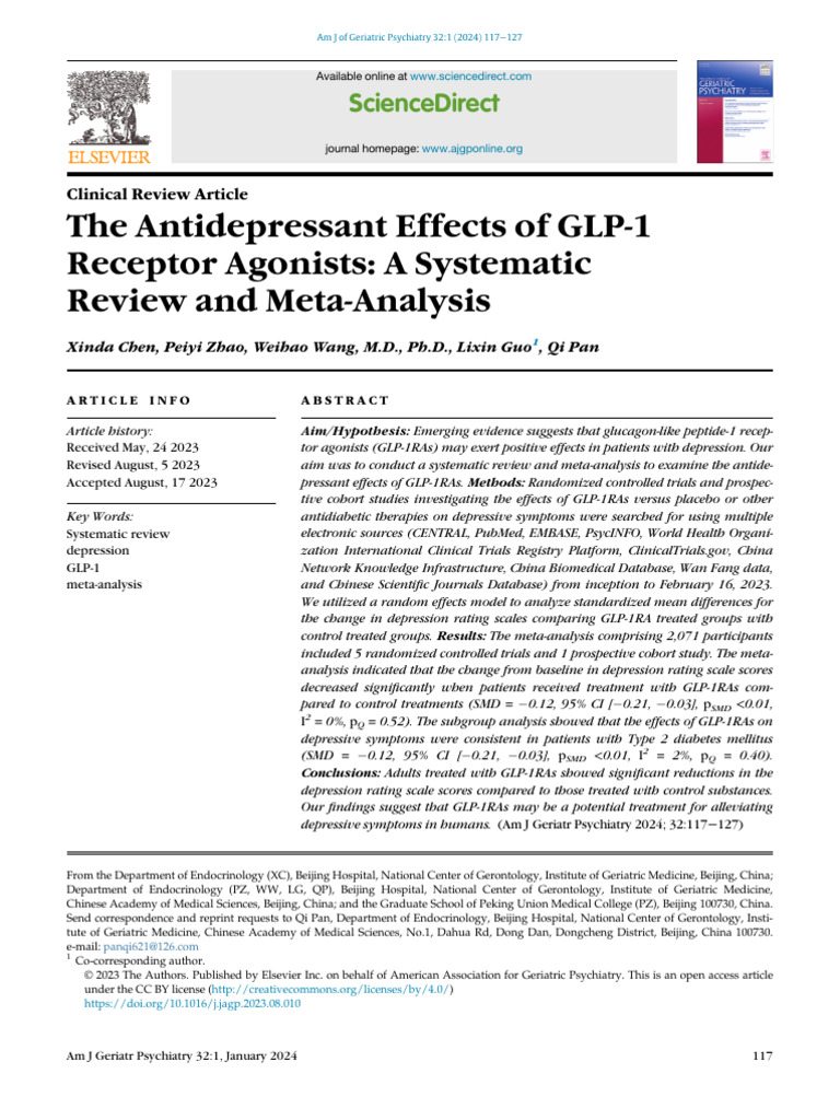Stunning Glp-1 Receptor Agonist And Depression image
