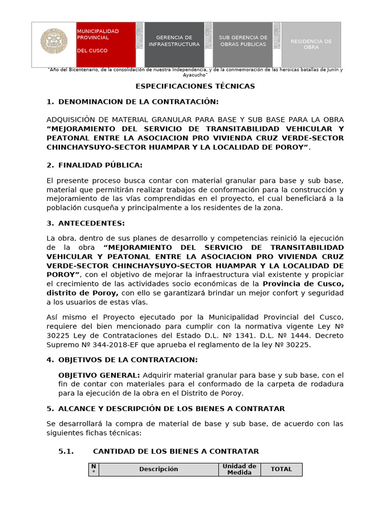 Material para Base y Sub Base | PDF