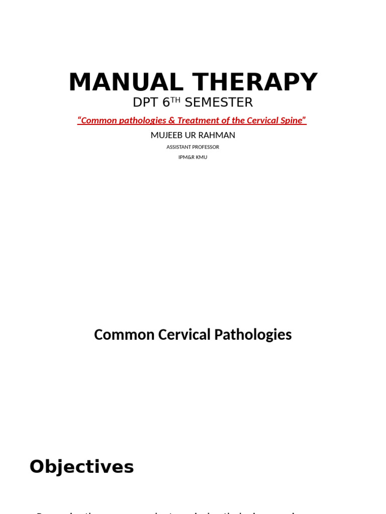 Cervical Spine Pathologies & Treatments | PDF | Headache | Anatomical ...