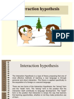 Interaction Hypothesis