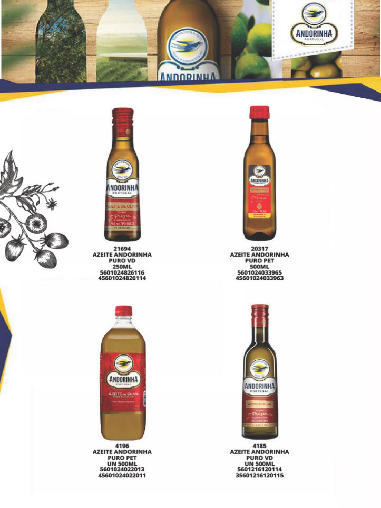 Tipos de Azeite Andorinha | PDF