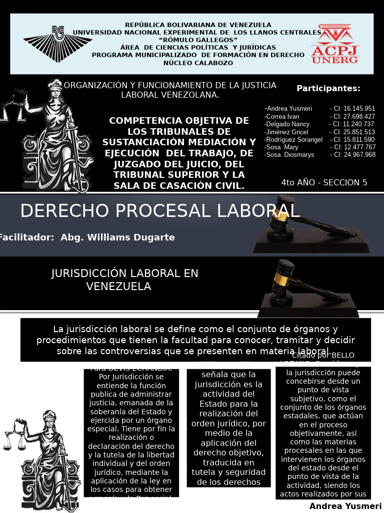 Jurisdicción Laboral en Venezuela: Estructura y Funciones | PDF ...