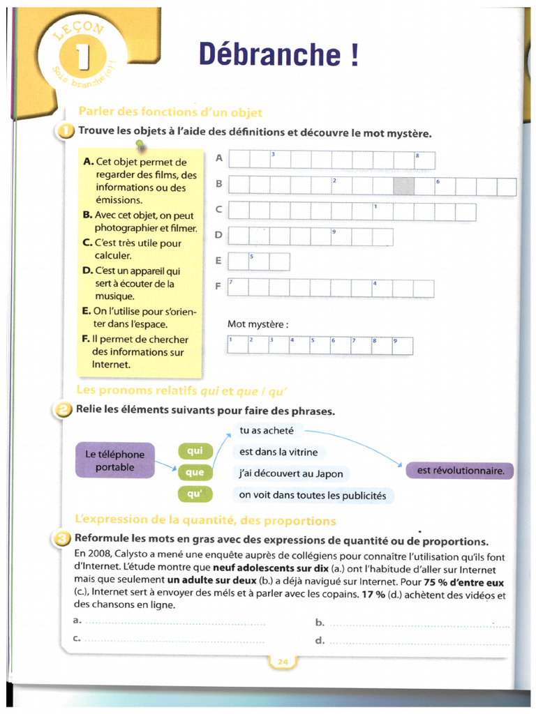 Module 4 - Adosphère 3 - Cahier D'activités | PDF
