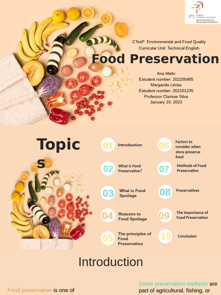 Essential Methods of Food Preservation | PDF | Food Preservation | Foods