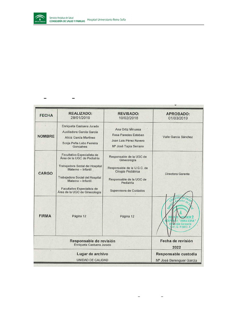 Protocolo de Atención Abuso Sexual Menores | PDF | Hospital | Abuso ...