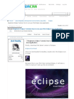Beginners Eclipse Tutorial. How To Run Your First Eclipse Java Application