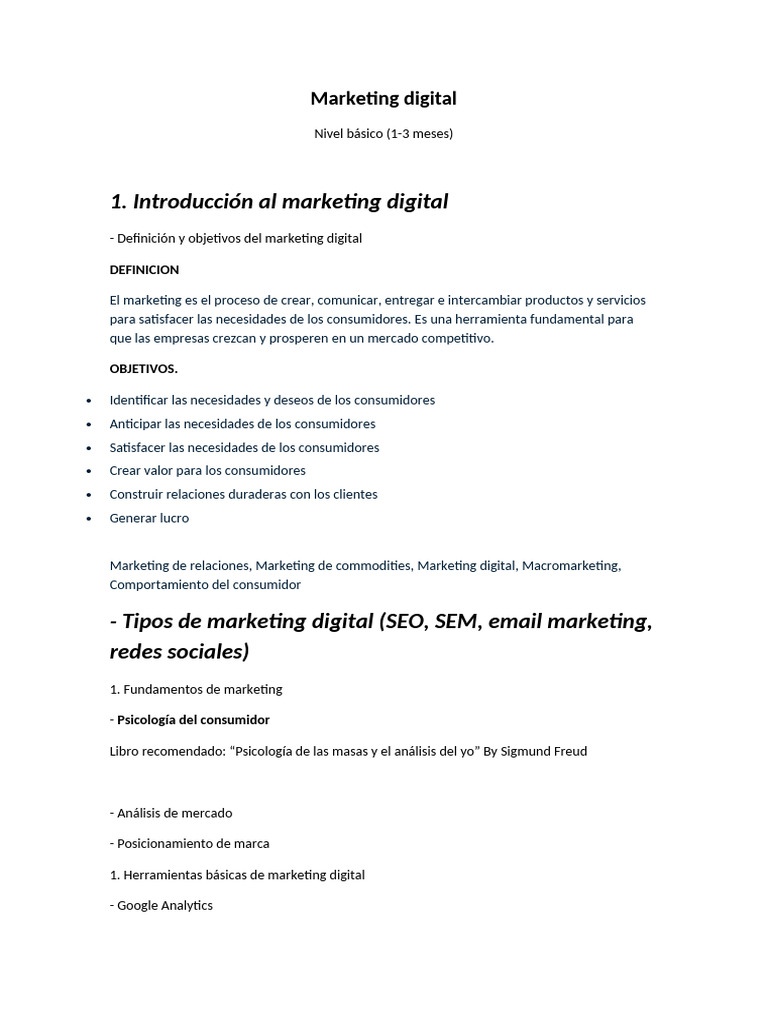 Guía Básica de Marketing Digital | PDF | Marketing | Publicidad digital