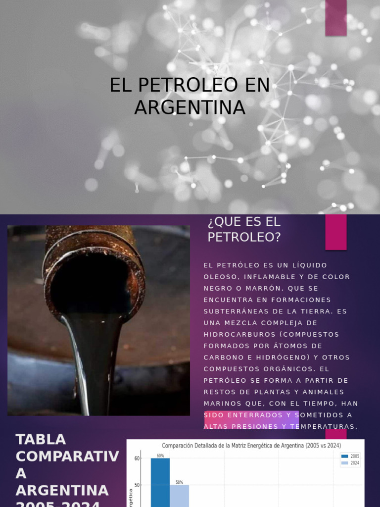 Impacto del Petróleo en Argentina | PDF | Petróleo | Entorno natural