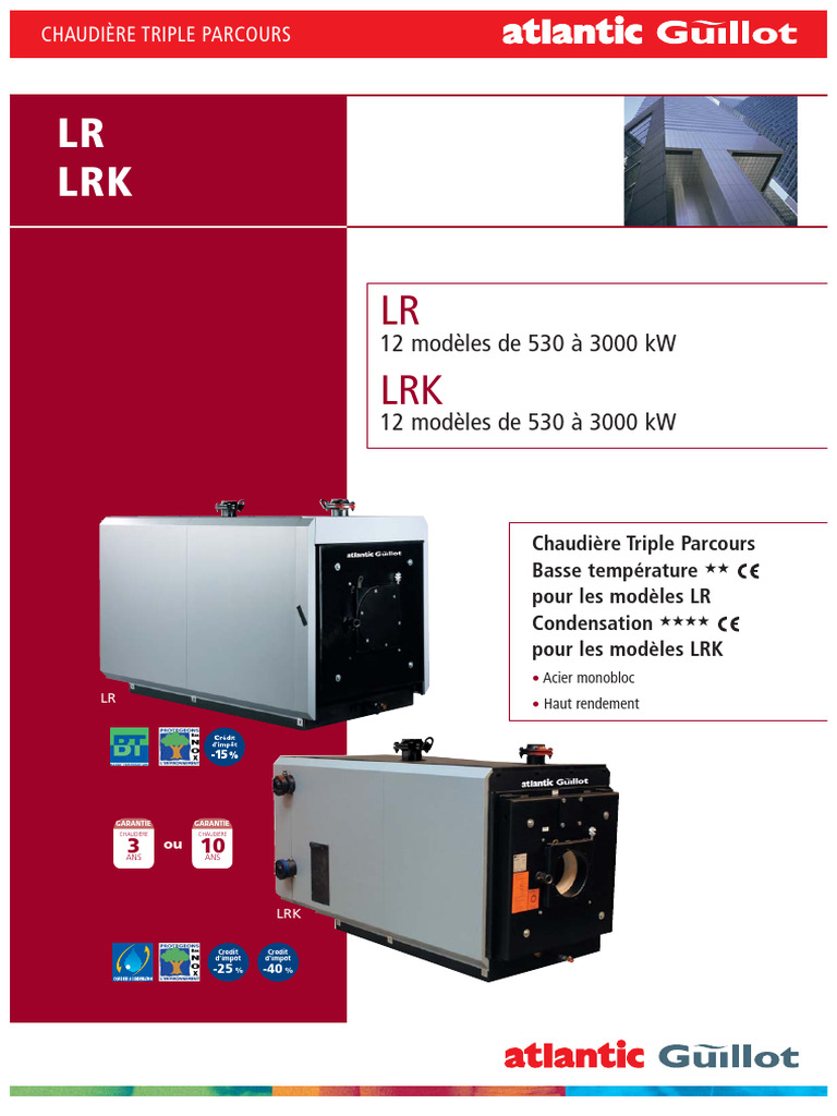 Chaudières Triple Parcours LR/LRK 530-3000 kW | PDF | Isolation ...