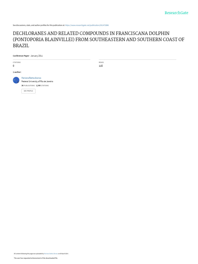 Dechloranesorganohalogen2011 3102 | PDF | Gas Chromatography