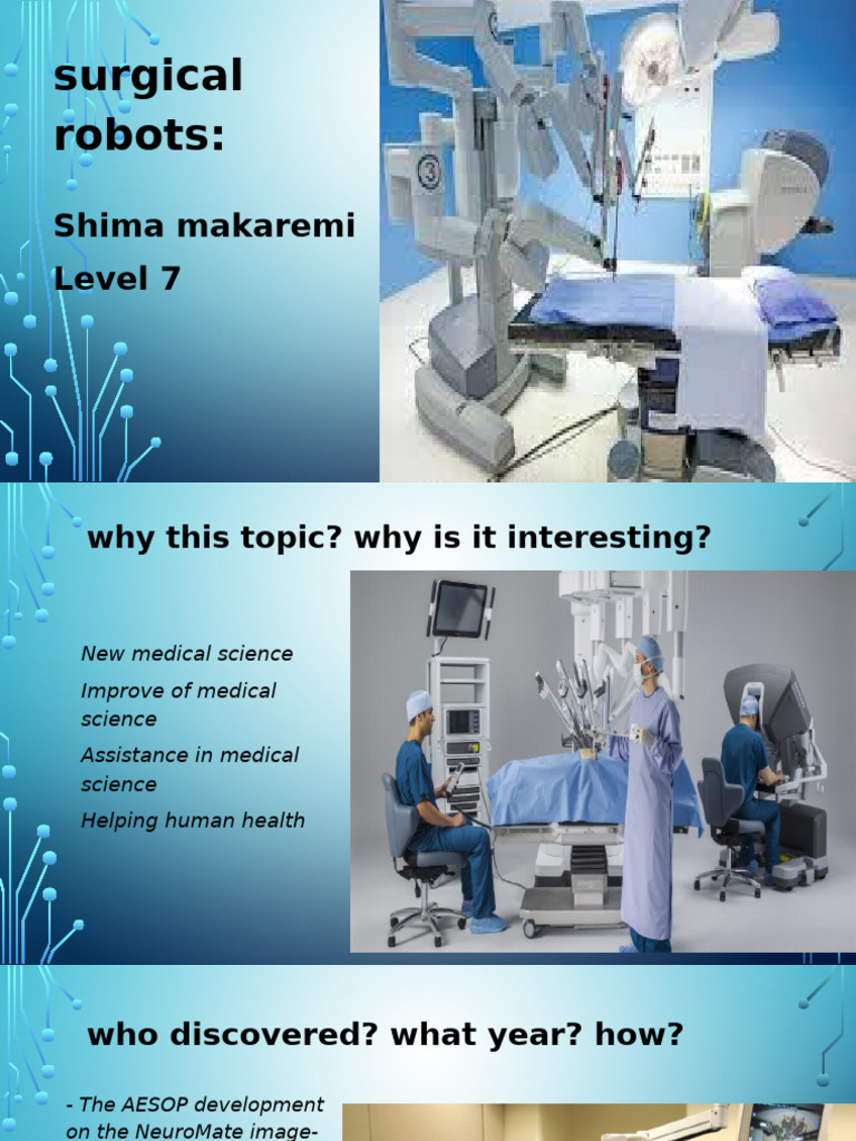 Advancements in Robotic Surgery | PDF
