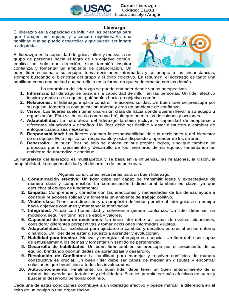 Claves del Liderazgo Efectivo | PDF | Liderazgo | Aprendizaje