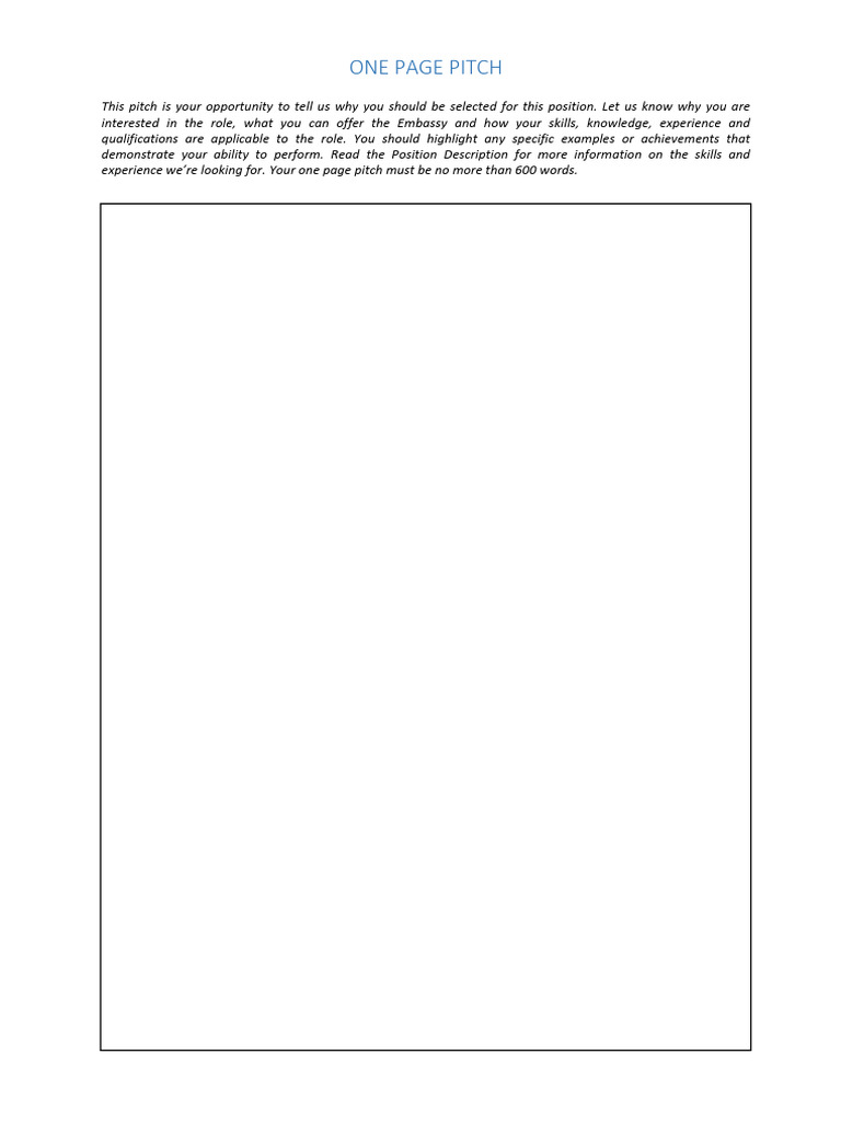 Application Form - Australian Embassy 01 August | PDF | Business