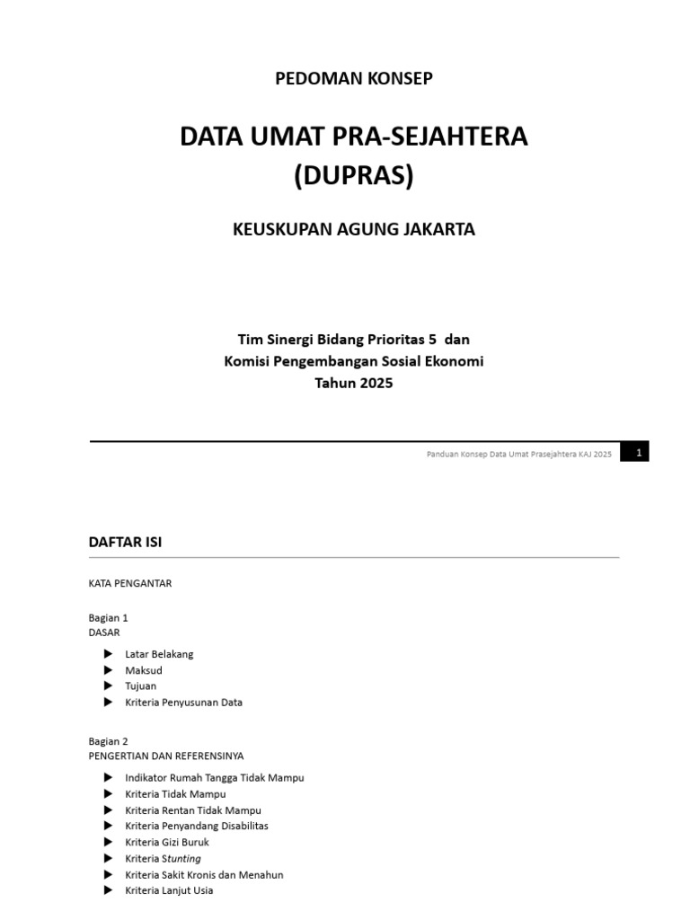 Panduan DUPRAS KAJ 2025 | PDF