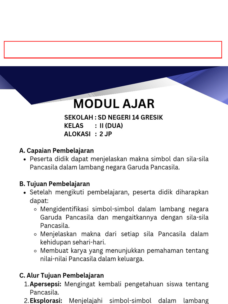 Modul Ajar Kelas 2 Kurikulum Merdeka | PDF