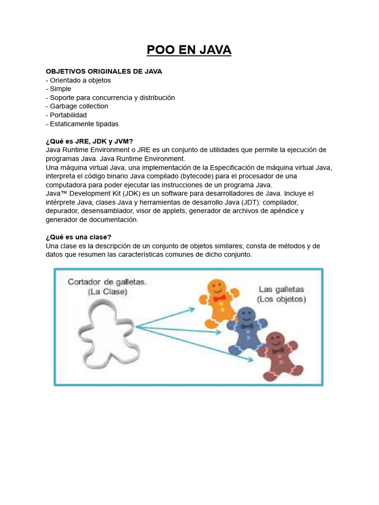 Objetos 2 - Resumen | PDF | Java (lenguaje de programación) | máquina ...