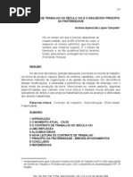 O contrato de trabalho no século XXI e o esquecido princípio da fraternidade