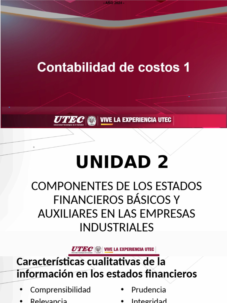 5 - Costos 1 Estados Financieros | PDF | Estado de resultados | Estado ...