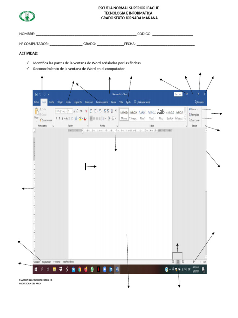Interfaz de Word 2025 para Estudiantes | PDF