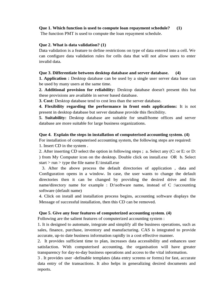 CA Question Answers of Sample Papers | PDF | Databases | Balance Sheet