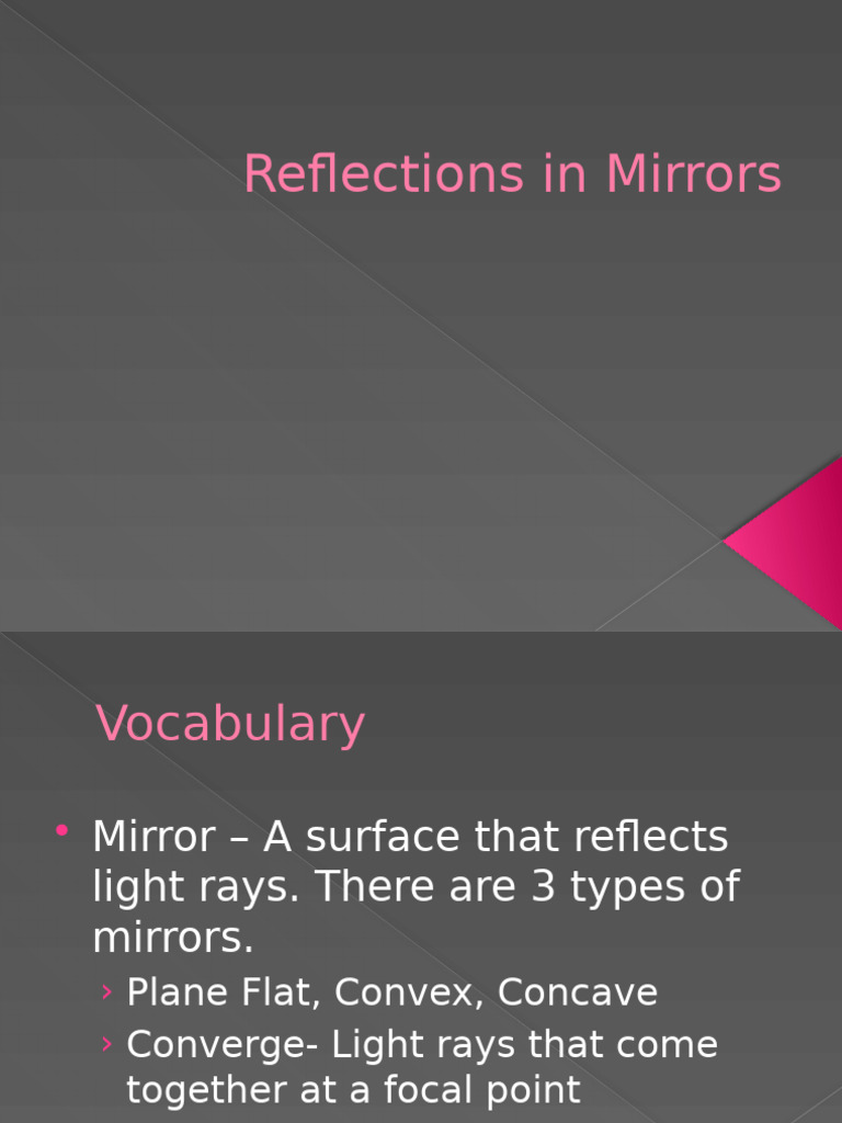 Mirror Types and Image Formation | PDF