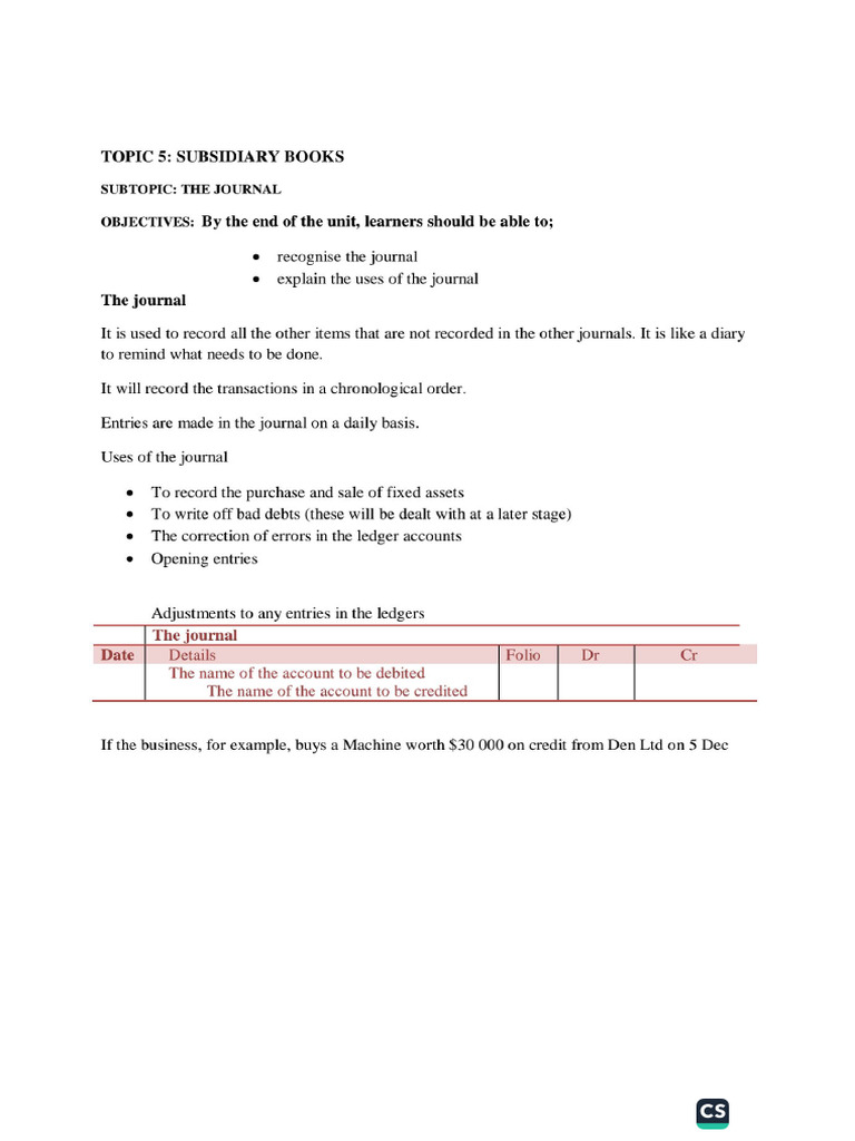 Form 2 Accounts Notes | PDF