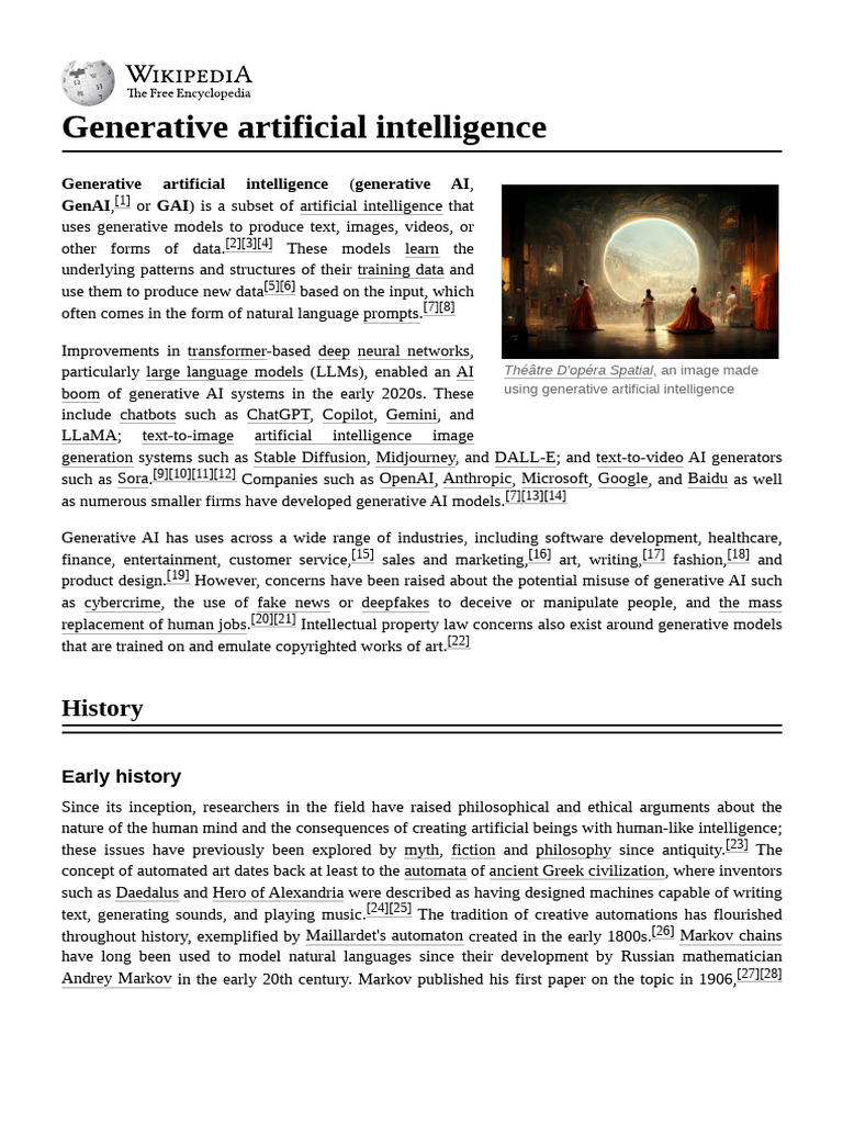 Generative Artificial Intelligence | PDF | Artificial Intelligence ...