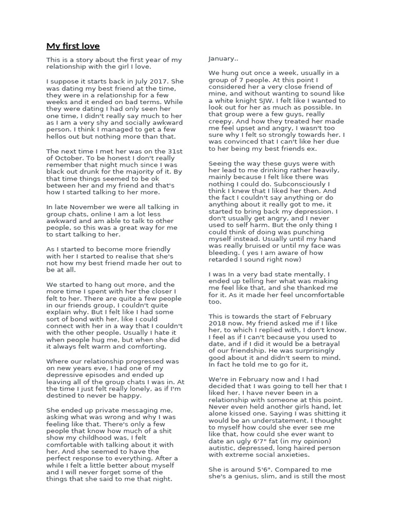 My First Love Story: A Journey | PDF