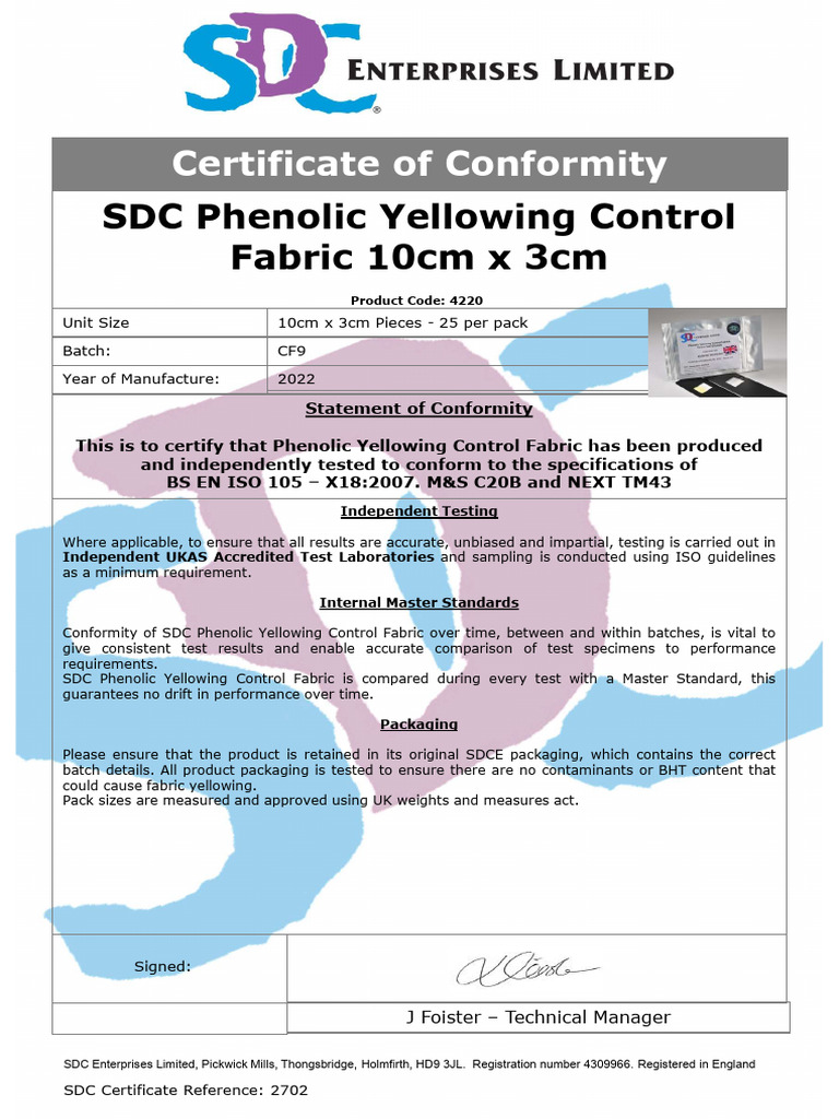 Control Fabric Phenolic COC | PDF