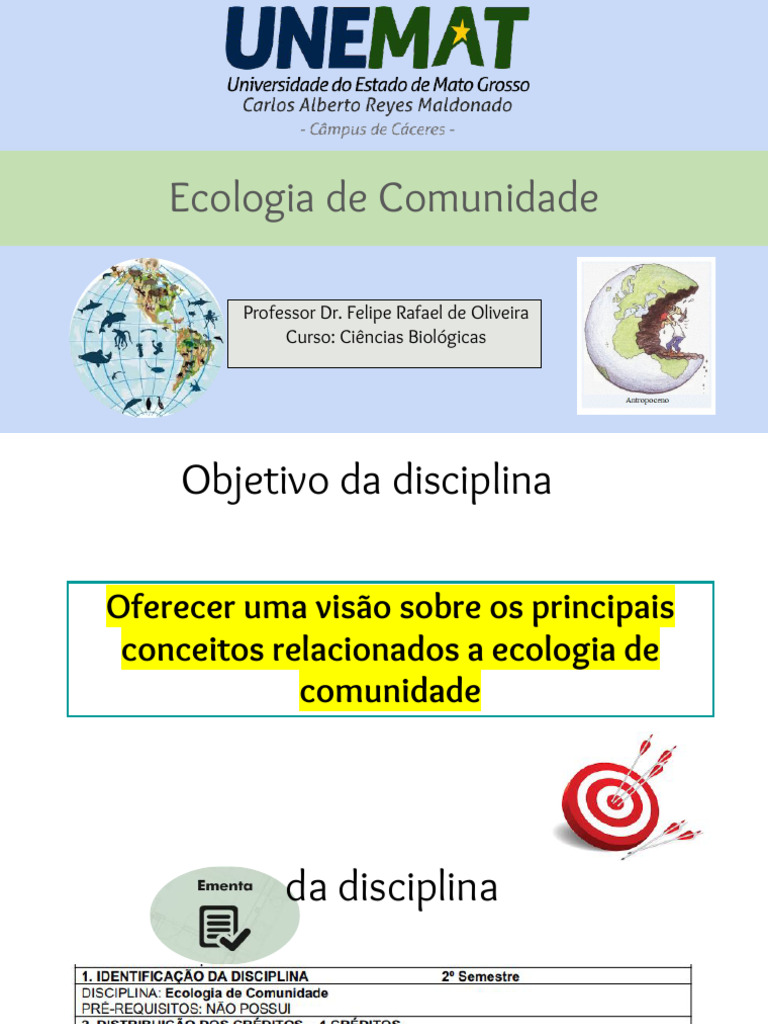 Introdução à Ecologia de Comunidades | PDF | Ecologia | Ambiente natural