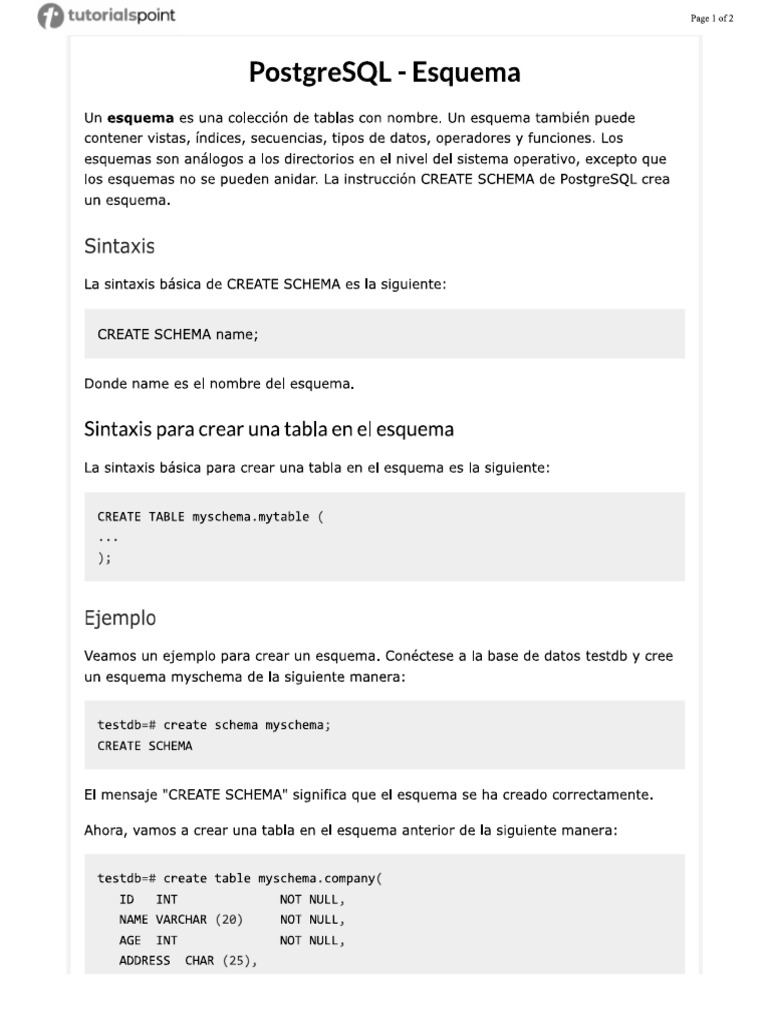 Schemas | PDF