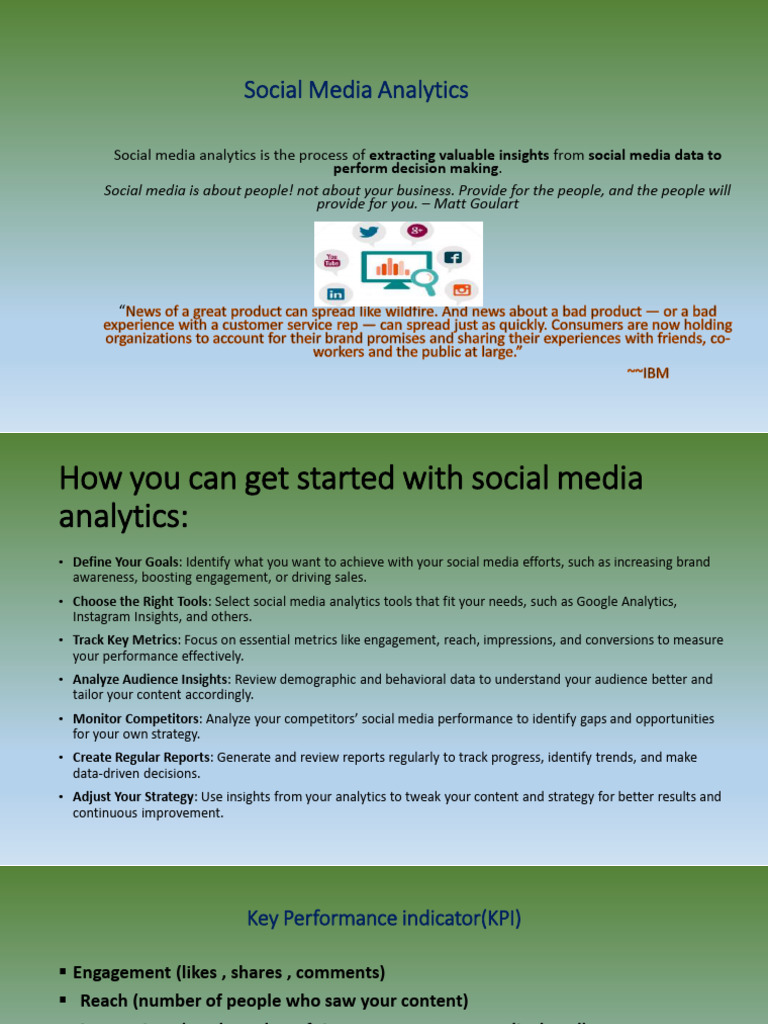Social Media Analytics | PDF | Popular Culture & Media Studies | Social ...