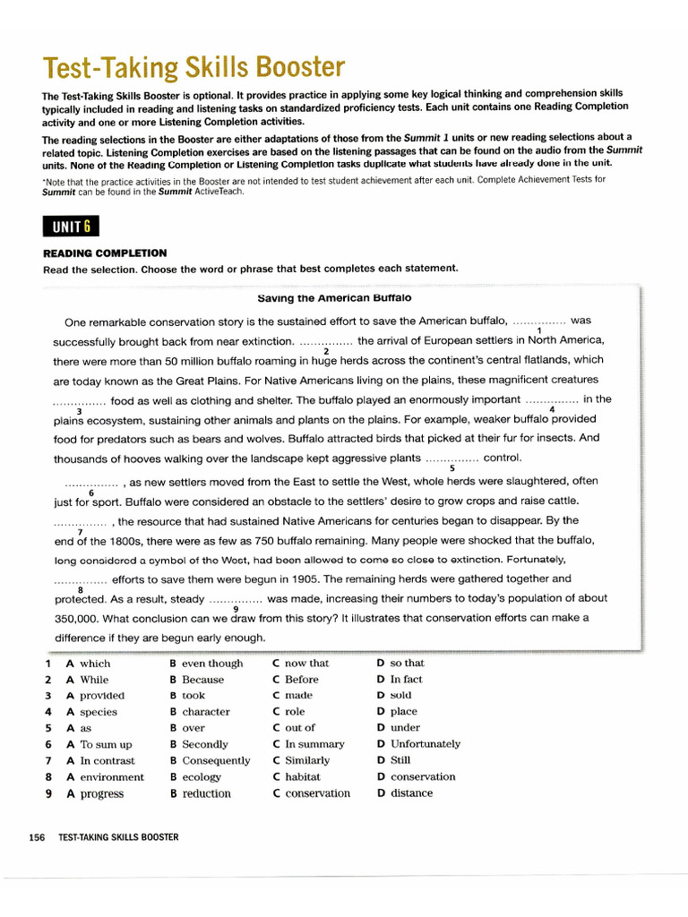 Summit 1 (3rd Edition) - Tests - Unit 6 | PDF