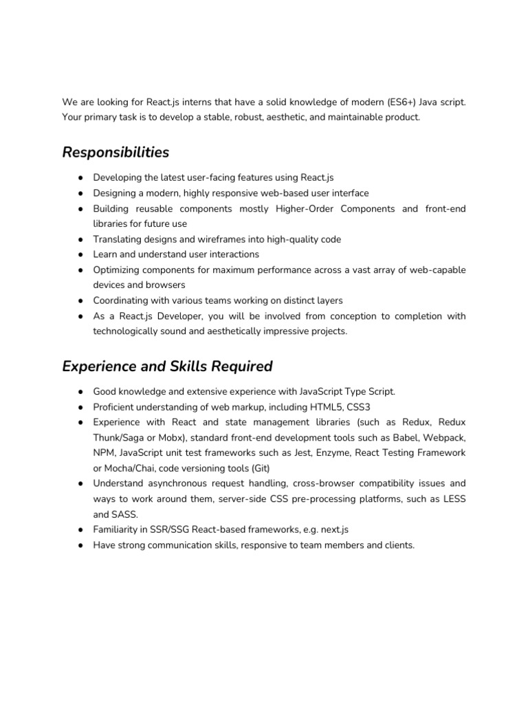 Full JD of Bugbear Solutions | PDF | Human Resources | Human Resource ...