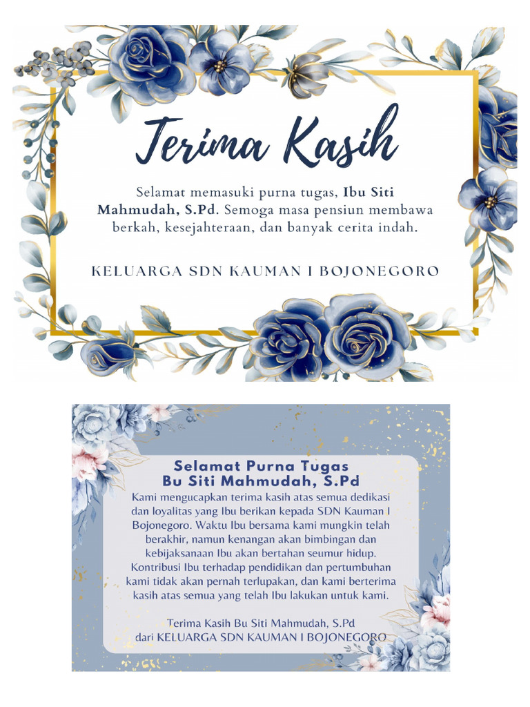 Contoh Ucapan Terimakasih Pdf