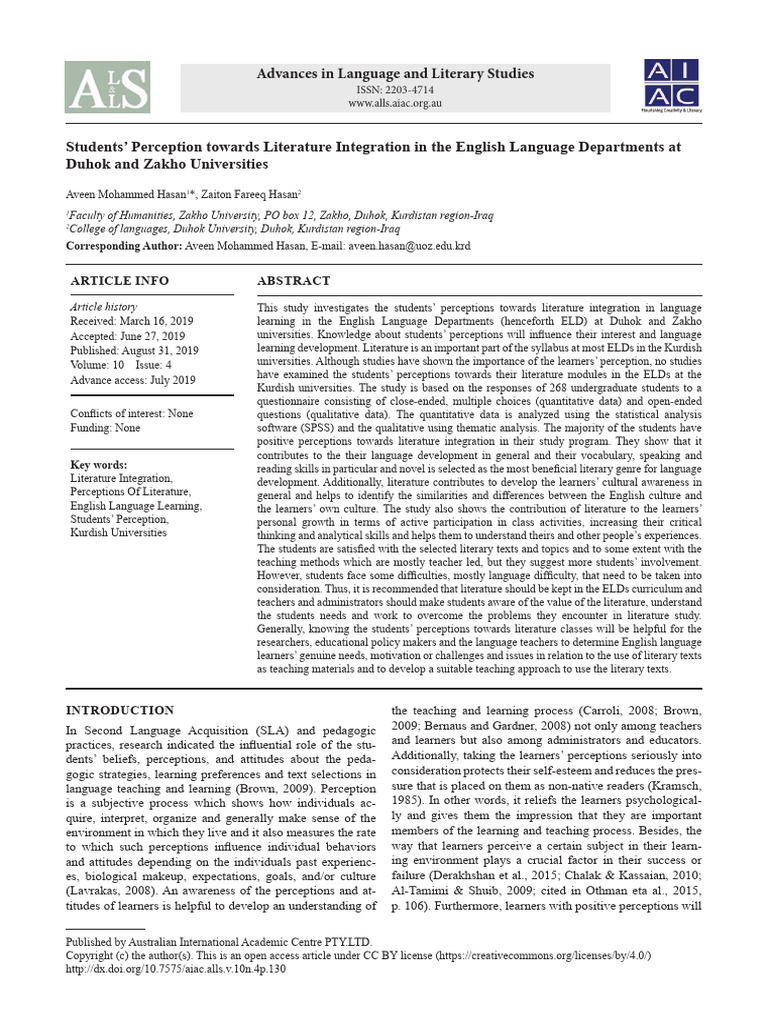 Ej 1239098 | PDF | English As A Second Or Foreign Language | Learning