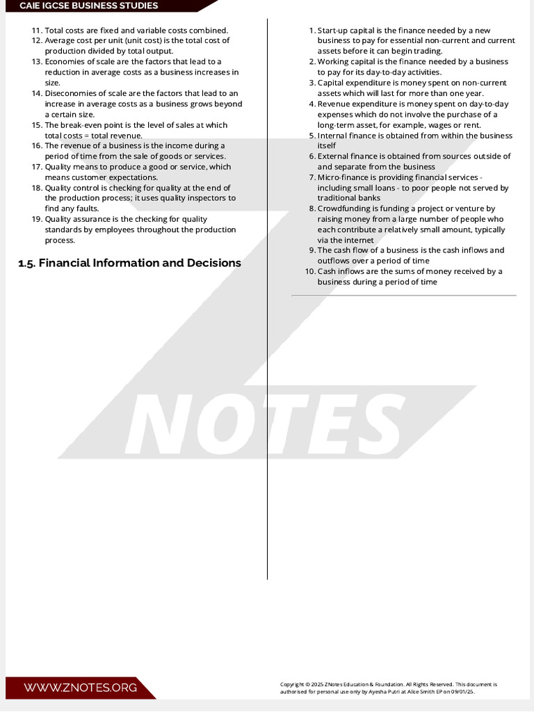 Caie igcse business studies definitions pdf taxes income