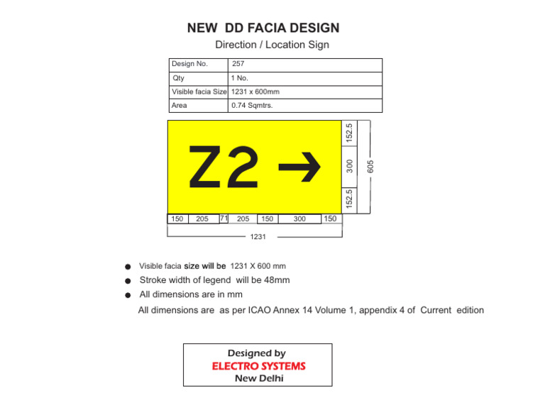ICAO Compliant Direction Sign Design | PDF