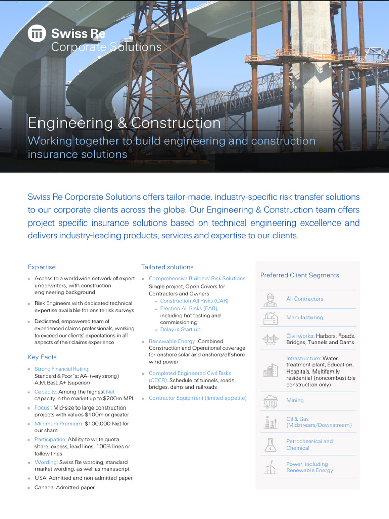 Engineering Construction North America | PDF | Insurance