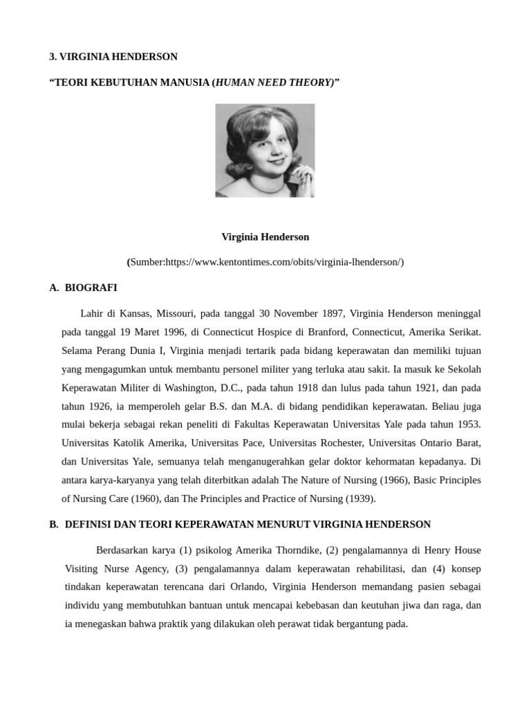 Virginia Henderson | PDF