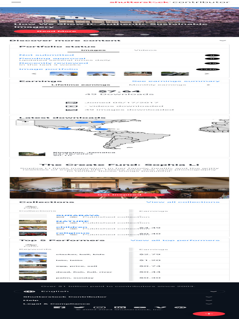 Contributor Dashboard Shutterstock 2 | PDF | Recording | Hobbies