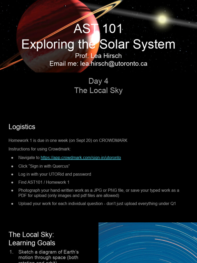 Understanding Earth's Motion in the Sky | PDF | Minute And Second Of ...