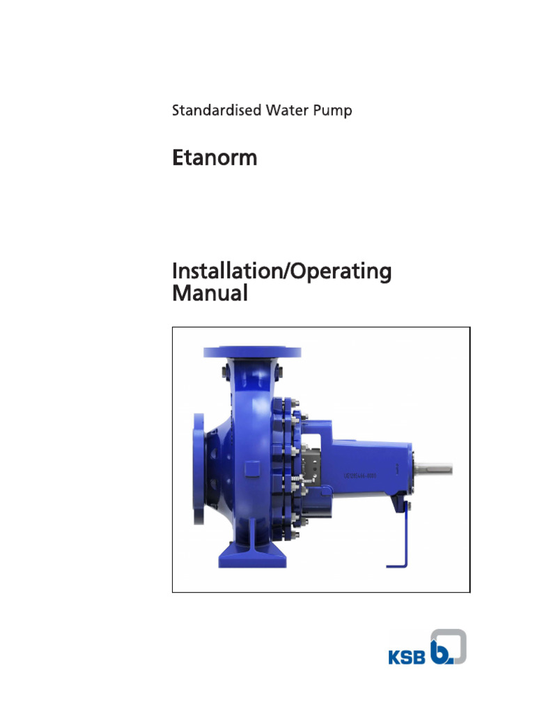 Pump Install Manual | PDF