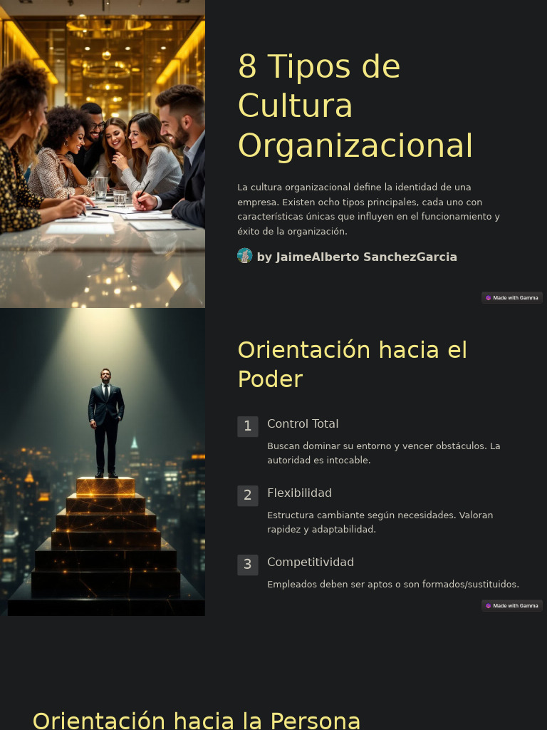 8 Tipos de Cultura Organizacional | PDF